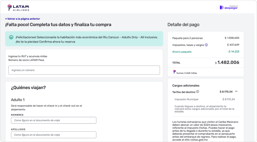 Imagen referencia búsqueda paquetes