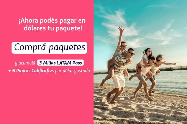 Comprá tu paquete de viaje