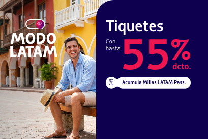 Descuentos en tiquetes aéreos megapromo LATAM abril 2026 de LATAM AIRLINES