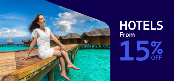 From 15% off to book your ideal accommodation 🛎️