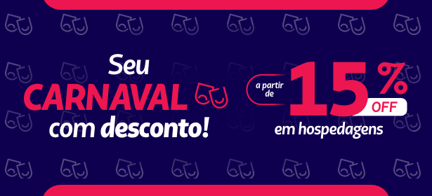 A partir de 15% OFF em hospedagens.