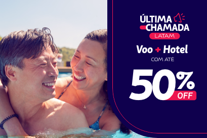 Seu pacote com até 50% de desconto e parcelamento em 12x