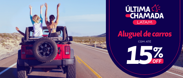 Alugue e ganhe 8 milhas por dólar