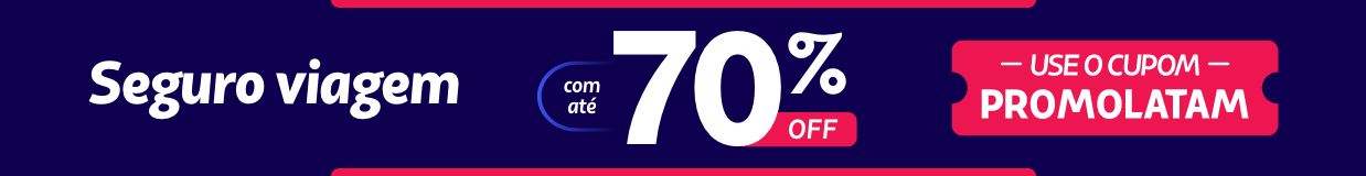 Seguro viagem com até 70% OFF