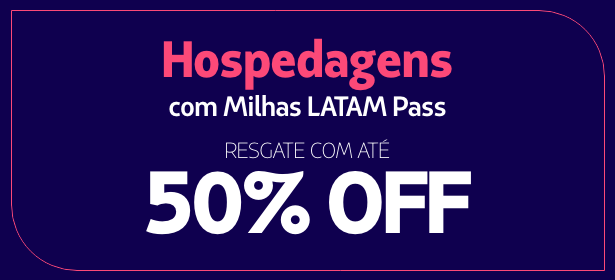 Hotéis com até 50% OFF