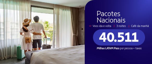 Pacotes com até 40% OFF 