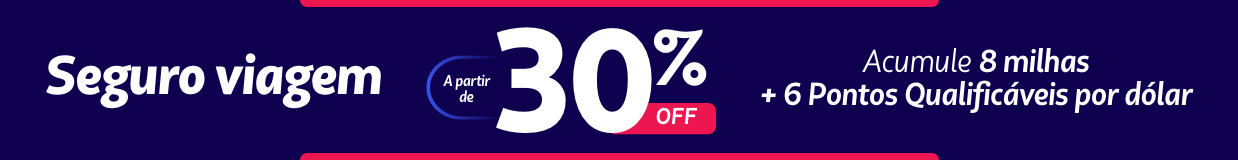Fique tranquilo! MegaPromo com Seguro de viagem em promoção!