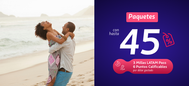 Encuentra paquetes de viaje al mejor precio en LATAM y acumula millas