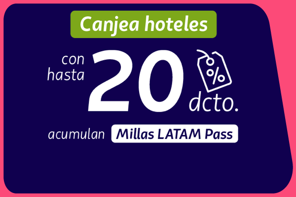 Canjea tu hotel con descuento