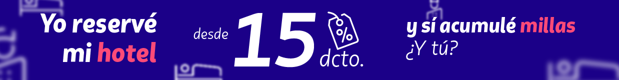 Encuentra tu alojamiento y aprovecha desde 15% de descuento. Se abrirá una nueva pestaña