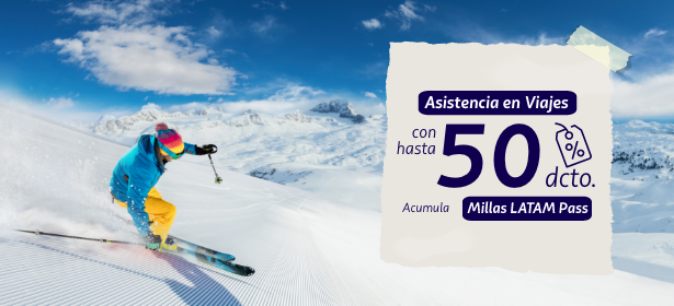 Contrata tu asistencia en viaje y acumula Millas LATAM Pass