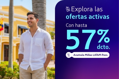 Descuentos en tiquetes aéreos LATAM 2026 de LATAM AIRLINES
