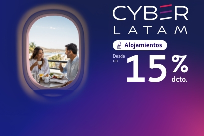 Hasta 15% dcto. en la reserva de tu alojamiento ideal en LATAM