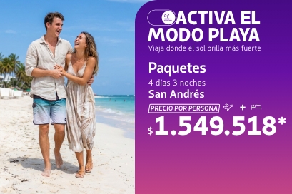 Vuelo + hotel en una sola compra. Viaja a Colombia, Sudamérica y Estados Unidos. Elige tu destino hoy y acumula Millas LATAM Pass. ✨