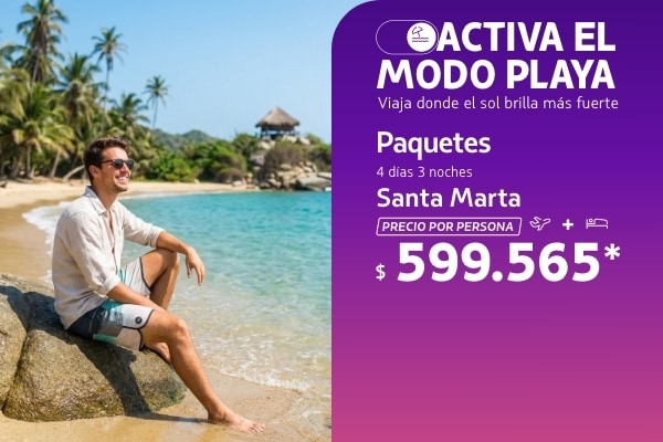 Paquetes de viaje a Santa Marta con LATAM Airlines