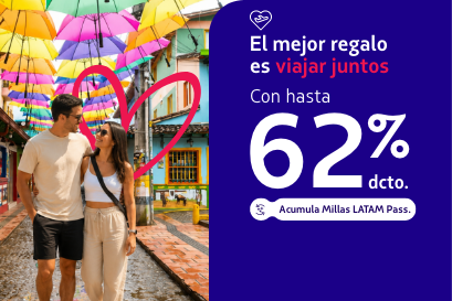 Descuentos en tiquetes aéreos LATAM 2026 de LATAM AIRLINES