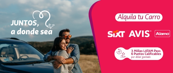 ¡Continúa tu viaje en carretera! Ten un carro esperando en tu próximo destino Elige viajar sumando millas y puntos calificables y multiplica tus destinos.