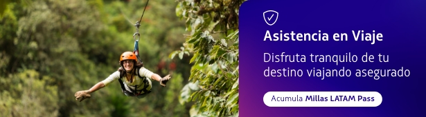 Telemedicina 24/7, cobertura en preexistencias y más beneficios. Asegura tu viaje con Assist Card y acumula Millas LATAM Pass.