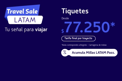 Descuentos en tiquetes aéreos megapromo LATAM abril 2026 de LATAM AIRLINES