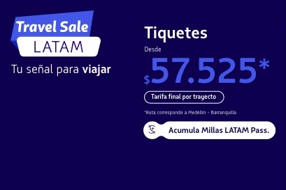 Descuentos en tiquetes aéreos megapromo LATAM abril 2026 de LATAM AIRLINES