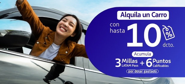 Megapromo LATAM Colombia 2026: descuentos en alquiler de carros
