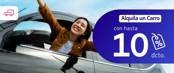 ¡Continúa tu viaje en carretera! Ten un carro esperando en tu próximo destino Elige viajar sumando millas y puntos calificables y multiplica tus destinos.
