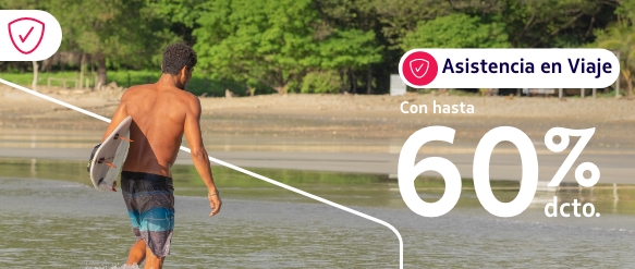 Hasta 60% dcto. Assist Card. Viaja con tu salud y equipaje cubiertos. Contrata hoy y acumula Millas LATAM Pass.