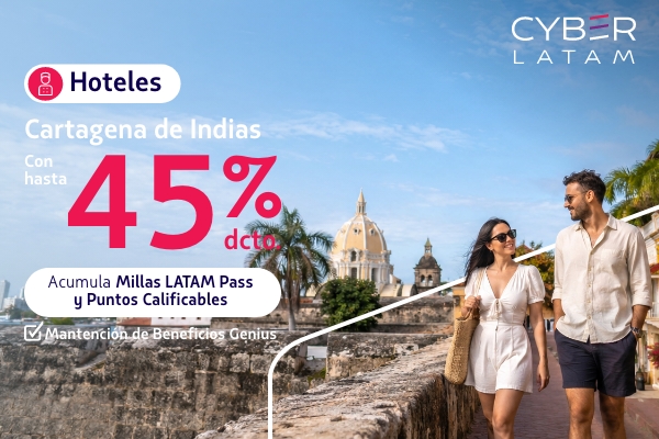 Hasta 45% dcto en hoteles en Cartagena de Indias