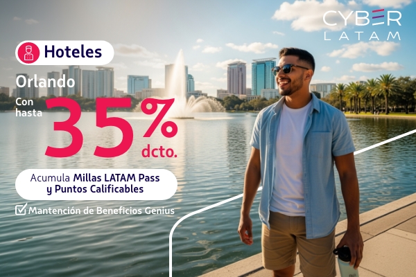 Hasta 35% dcto en hoteles en Orlando