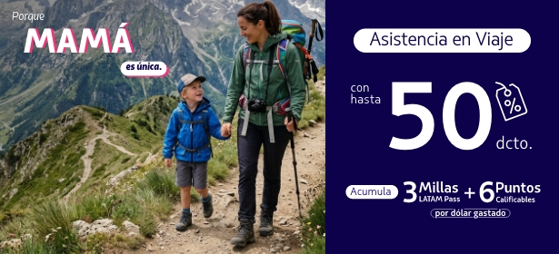 Asistencia en viaje LATAM Airlines con descuentos de marzo 2026: protege tu aventura con cobertura internacional y nacional en oferta.