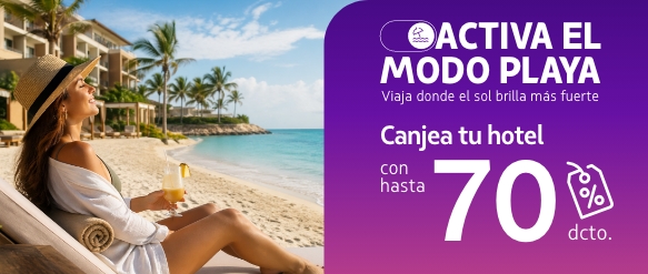 Usa tus Millas LATAM Pass + dinero y deja listo el aslojamiento de tu escapada a la playa. 🌴