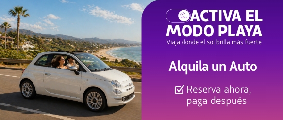 Alquila un auto y llega a la playa 🚘