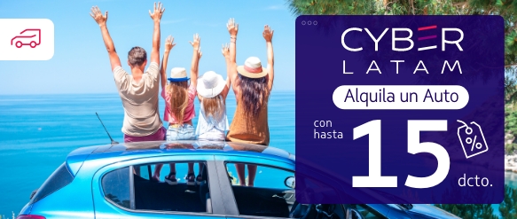 Alquiler de autos con beneficios LATAM Airlines: descuentos de marzo 2026 en renta de vehículos nacionales e internacionales.