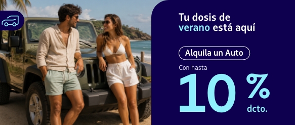 Aprovecha hasta 15% dcto. en  tu alojamiento. 🏨Reserva hoy y acumula Millas LATAM Pass + Puntos Calificables.