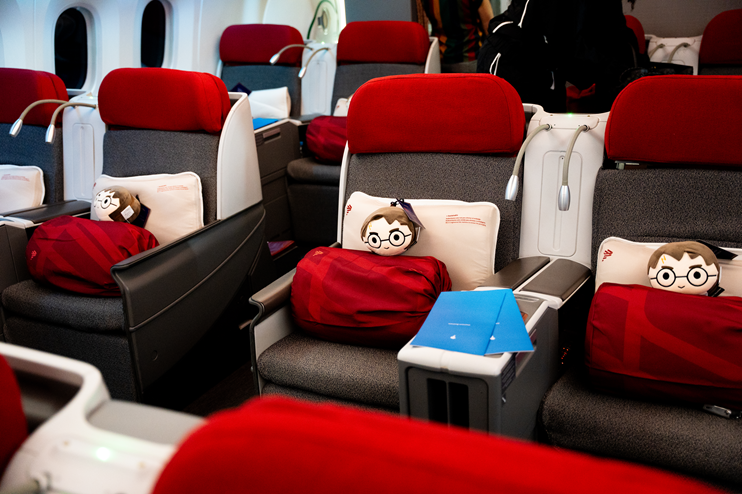 Assentos com brindes especiais Harry Potter