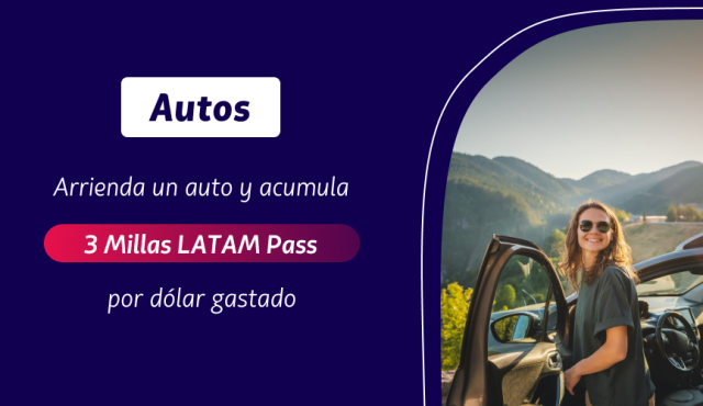 Alquilar un auto con LATAM