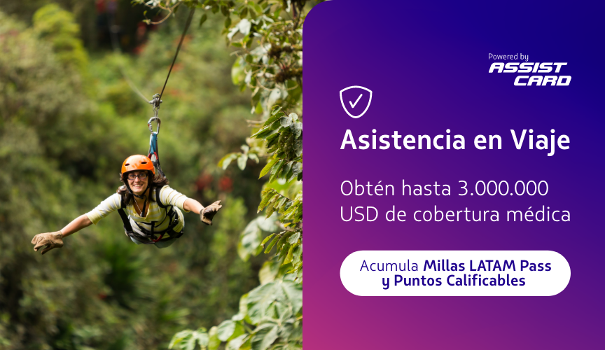 Contrata tu seguro de viaje con LATAM y acumula millas LATAM Pass