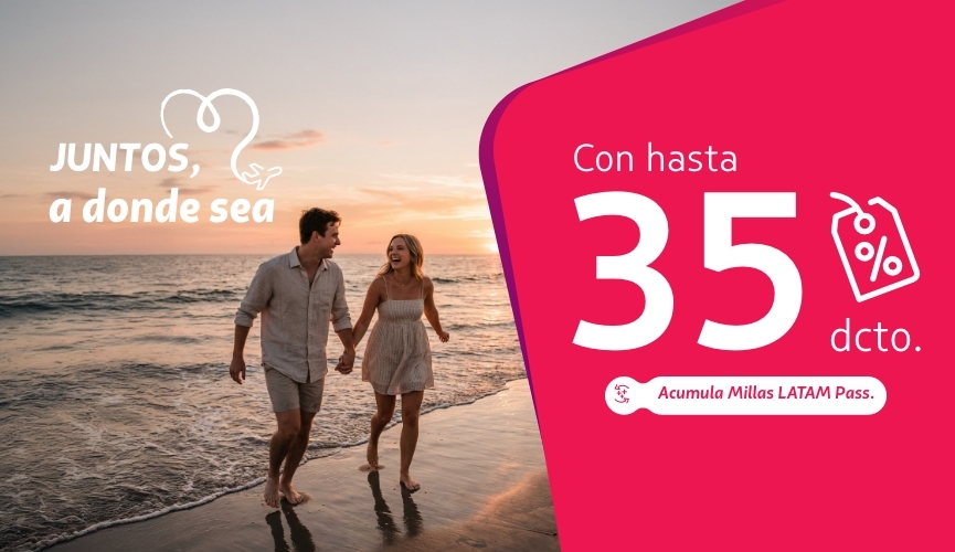 Ofertas en vuelos con LATAM