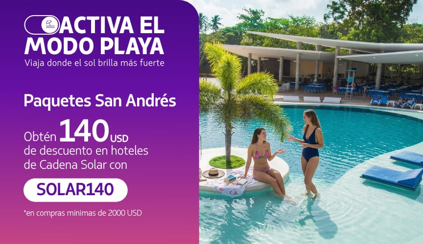Descuentos en paquetes de viaje vuelo más hotel con LATAM